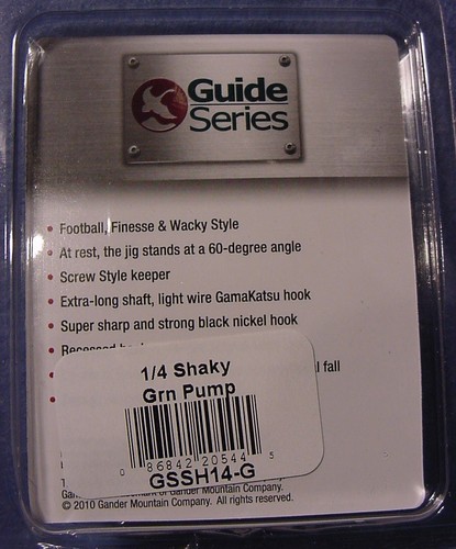 Gamakatsu G.S 1//4 oz ronde Vert Citrouille Shakey Head Jig-Neuf Vis de verrouillage