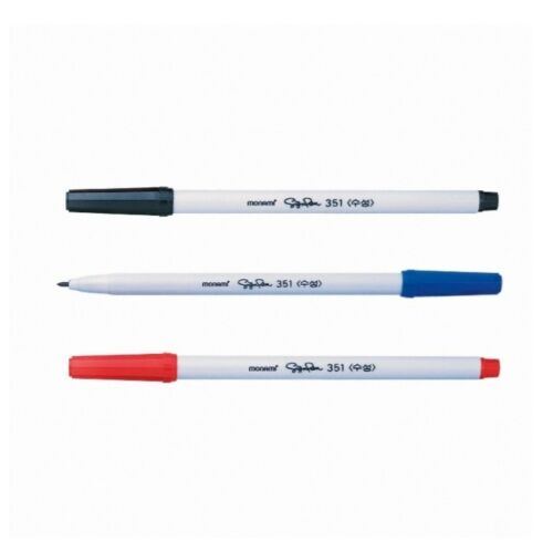 12PCS Monami Sign Pen 351 Non-Permanent Fiber Tip Pen Water Based 1 dozen 