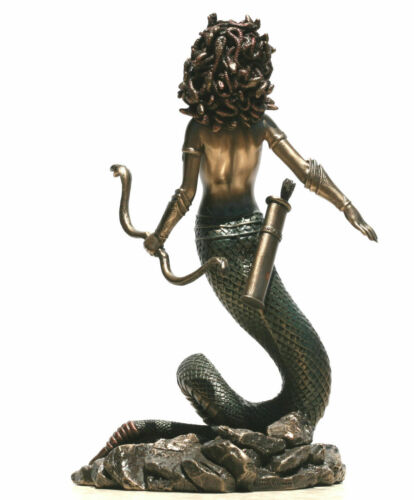 Greek Mythology Gorgon Medusa Greece Import Decorative Bronze Sculpture 21cm