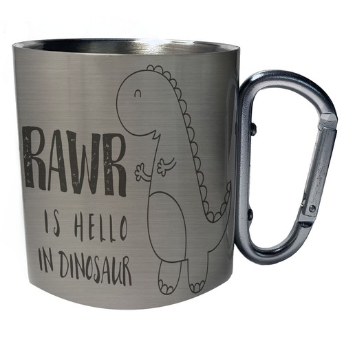 Rawr es Hola en dinosaurio Mosquetón Taza de 11oz n745c