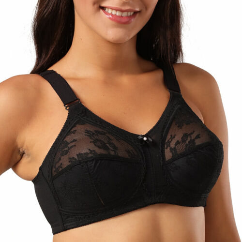 Women/'s Lace Full coverage Bra Non-wired Non-padded Large size Minmiser Bralette