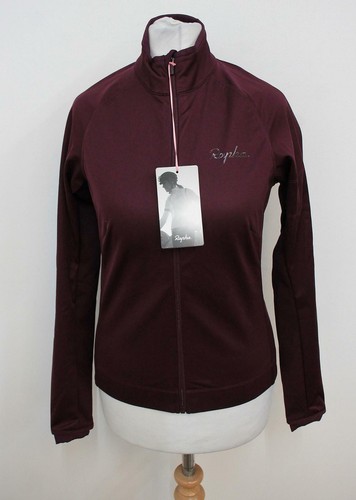 RAPHA WOMEN/'S DEEP PURPLE a maniche lunghe alta Neckline Core Giacca invernale XS nuova con etichetta