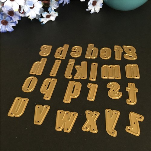 Metall Stahl Alphabet Buchstaben A-Z Stanzformen Schablonen Handwerk YR