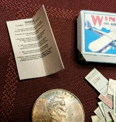 Vintage /"Wings/" card game-lots of pieces-1/" Scale-Artisan Made Details about  / Toys and Games