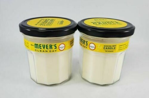 7.2 Oz Meyer's Clean Day Honeysuckle Scented Soy Candle Lot Of 2 Mrs 