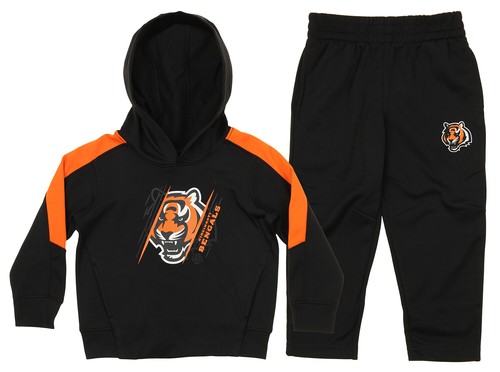 Black OuterStuff NFL Toddler Cincinnati Bengals Poly Fleece Set