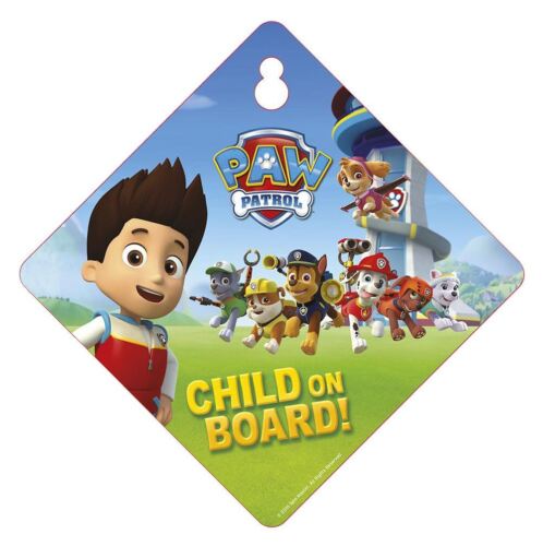 Paw Patrol /'Child on Board!/' Car Window Sign Blue Child Baby on Board Sign
