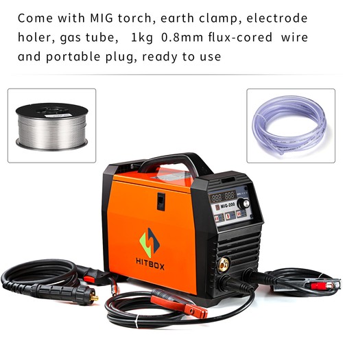 MIG Welder 200AMP MAG Gas Gasless 220V Stick MMA Lift TIG MIG Welding Machine