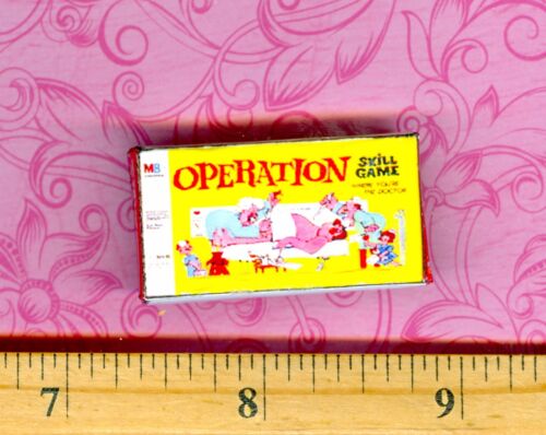 Dollhouse Miniature Size Board Game OPERATION Box