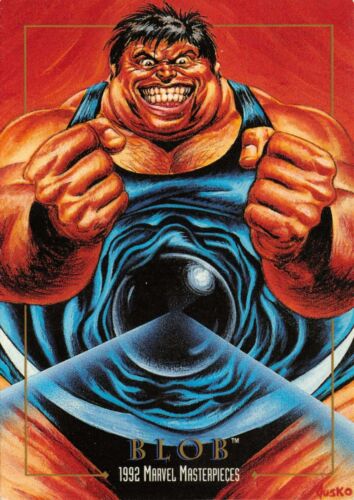 BLOB 1992 Marvel Masterpieces BASE Trading Card #01 Art by JOE JUSKO 