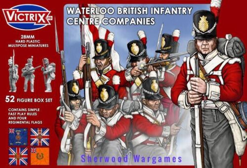 Black Powder Napoleonics BNIB British Waterloo Centre Companies 28mm Victrix 