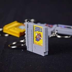 NES Cartridge Keychain 3D Printed Fan Art