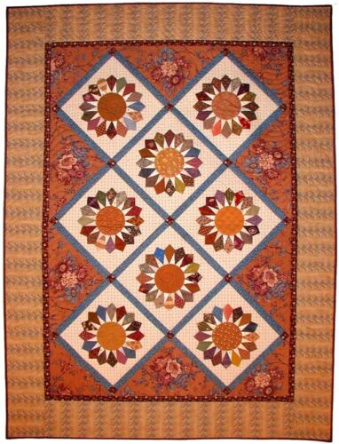 Star Quilt Pattern Templates ~ Edyta Sitar Laundry Basket Quilts Dresden Bloom