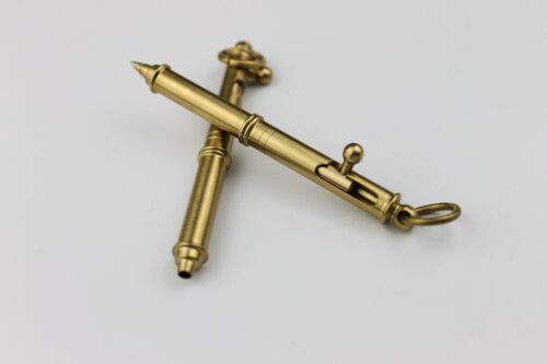 3.5/'/' Super Mini Handmade Pure Brass Ball Pen Bolt Action Bullet Sniper Pen EDC
