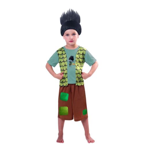 Official Trolls Film Branch Fancy Dress Costume Outfit Child Dress Up