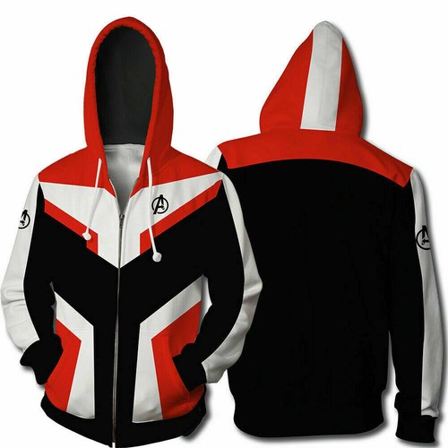 Avengers Endgame 4 Quantum Realm Sweatshirt Jacket Advanced Tech Hoodie Cosplay