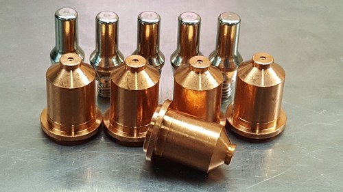 10pc x 40A Shielded Plasma Nozzles Electrode PT60 PT40 iPT-60 PT-40 AHP Alphacut
