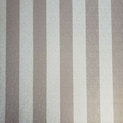 Wallpaper striped Victorian damask pink pearl cream metallic stripes Textured 3D 