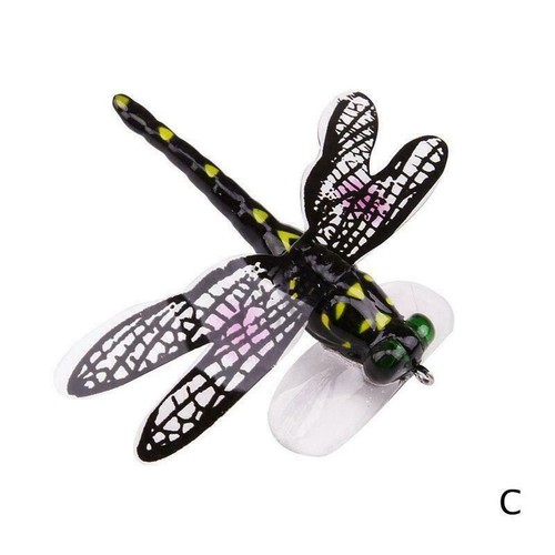 Fly Fishing Bait Dragonfly Simulierter Köder Bionic Fly Water Surface Insec O9C7