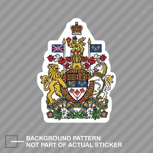 Canada Coat of Arms Sticker Decal Vinyl Canadian Royal