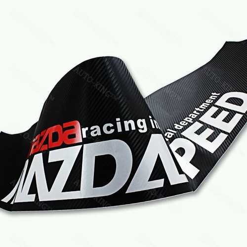 For MAZDASPEED Windshield Carbon Fiber Vinyl Banner Decal Sticker Mazda 3 6 RX7