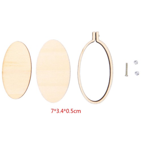 DIY Mini Embroidery Hoop Wooden Frame Hand Cross Stitching Hoop Framing Crafts