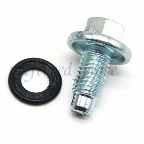 NEW 11562588 Oil Pan Drain Plug Bolt W/O-Ring For GM Chevrolet Buick Cadillac 