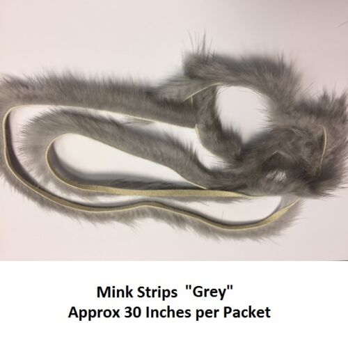 Mink Strips Zonkered To 3mm Approx 30 Inches Per Packet **New 2020 Stocks** 