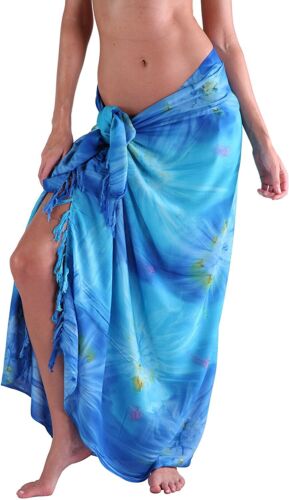INGEAR Beach Long Batik Tie Dye Sarong Womens Swimsuit Wrap Cover Up Pareo