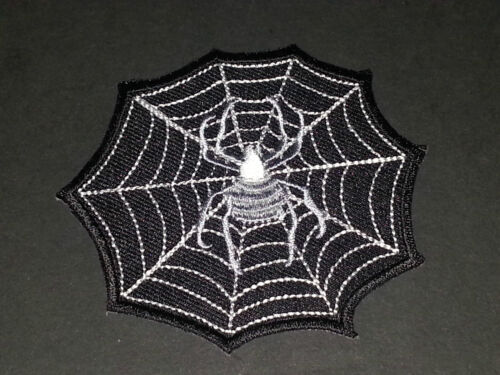 SPIDER IN A WEB SPIDERS WEB a MOTORCYCLE BIKER SEW/IRON ON PATCH: 