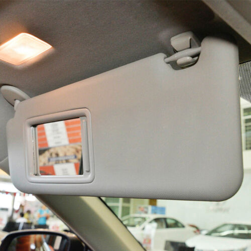 Car Left  Driver Side Gray Sun Visor With Vanity Light For Toyota Rav4 2006-2012 