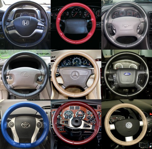 Wheelskins Genuine Leather Steering Wheel Cover for Hyundai Tucson