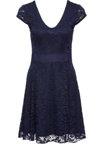 Kleidung Accessoires Sommer Kleid Rosa Oder Blau S M L Xl Mit Elastischer Spitze Knielang Neu 450 Com