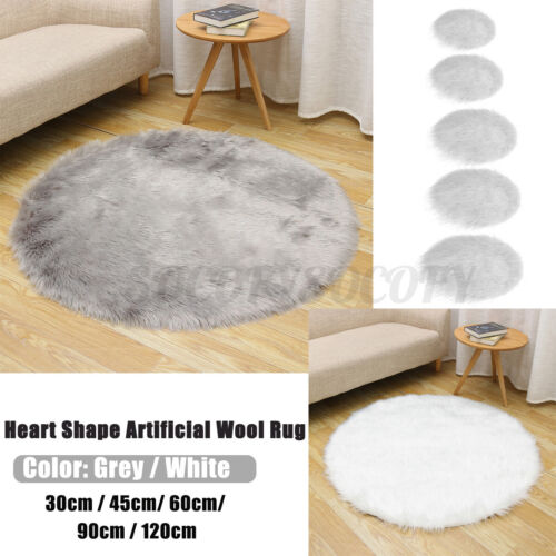 Sheepskin Rug Faux Soft Fluffy Carpet Door Area Rug Room Floor Bedroom Mat  < 