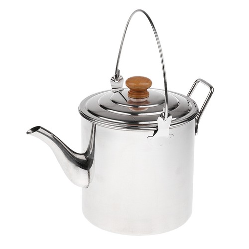 Campfire Hanging Cooking Kettle Cookware with Long Spout Outdoor Kettles Pot