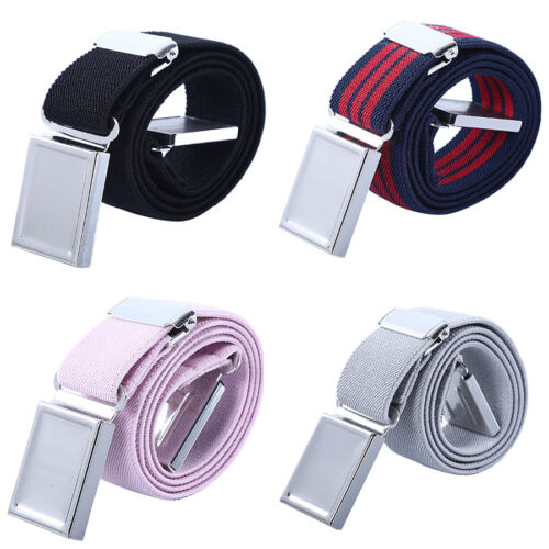 Boys Kids Magnetic Buckle Belt Adjustable Elastic Children Belts