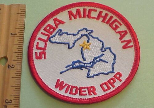 PATCH  NEW FREE SHIPPING !!! DIVER, MICHIGAN STATE Details about  / SCUBA MICHIGAN WIDER OPP