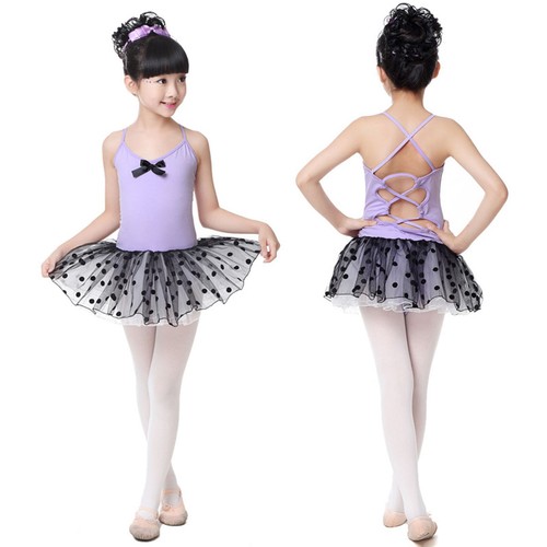 Girls Gymnastics Ballet Dress Toddler Kids Leotard Tutu Skirt Dancewear Costume