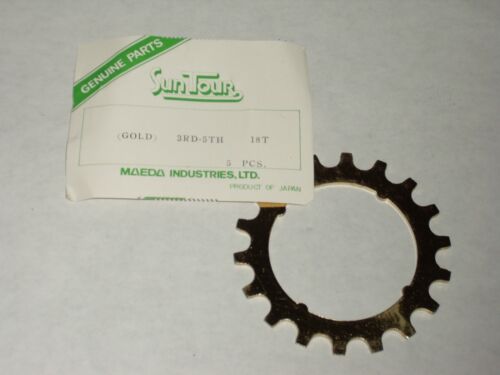 Vintage NOS Suntour road bike Cassettes freewheel gold 17-34 look  tooth count