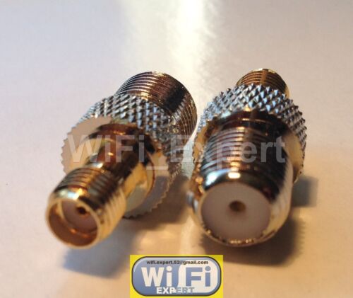 F Type Female Jack to SMA Female Plug Straight Adapter RF Connector Converter