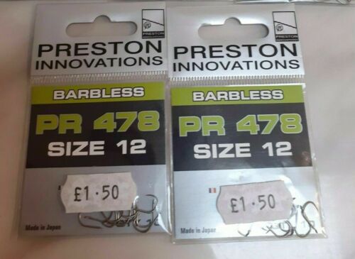 Various Types /& Sizes Preston Innovations PR 400 Series Spade End Hooks