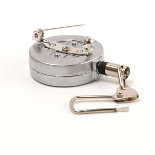 NEU Silber Pin on Retractor Angeln Zinger Clip Keeper Gear Edelstahl 