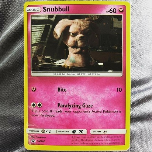 Detective Pikachu Snubbull Promo Card GameStop Exclusive SM200 New
