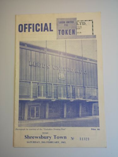 Leeds United Official Programmes from 1965 **You Choose** 