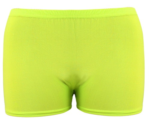 Donna Jersey UV NEON Lycra Pantaloncini Hot Pants Dance Party Casual Club Gym