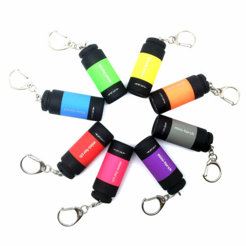 USB Charge Mini-torch Led Lght Portable Flashlight Rechargeable Keychain SS