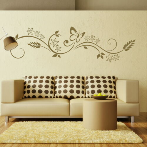 Giant Home Transfer Graphics Flower Wall Stickers Floral Decal Decor Stencils