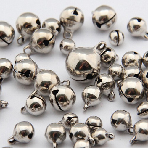 BD/_50X Small Jingle Bell Copper Metal Festivals Jewelrys Pendants Christmas De