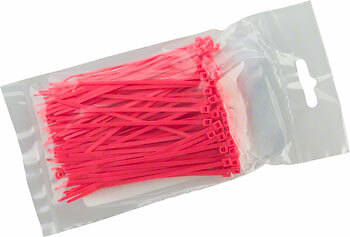 155 x 2.5mm Miniature Zip Ties Fluoresent Pink Bag of 100 Cobra Ties 6 x 18lb