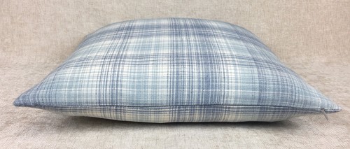 Laura Ashley William Drake Check Chalk Blue Cushion Cover *Reversible